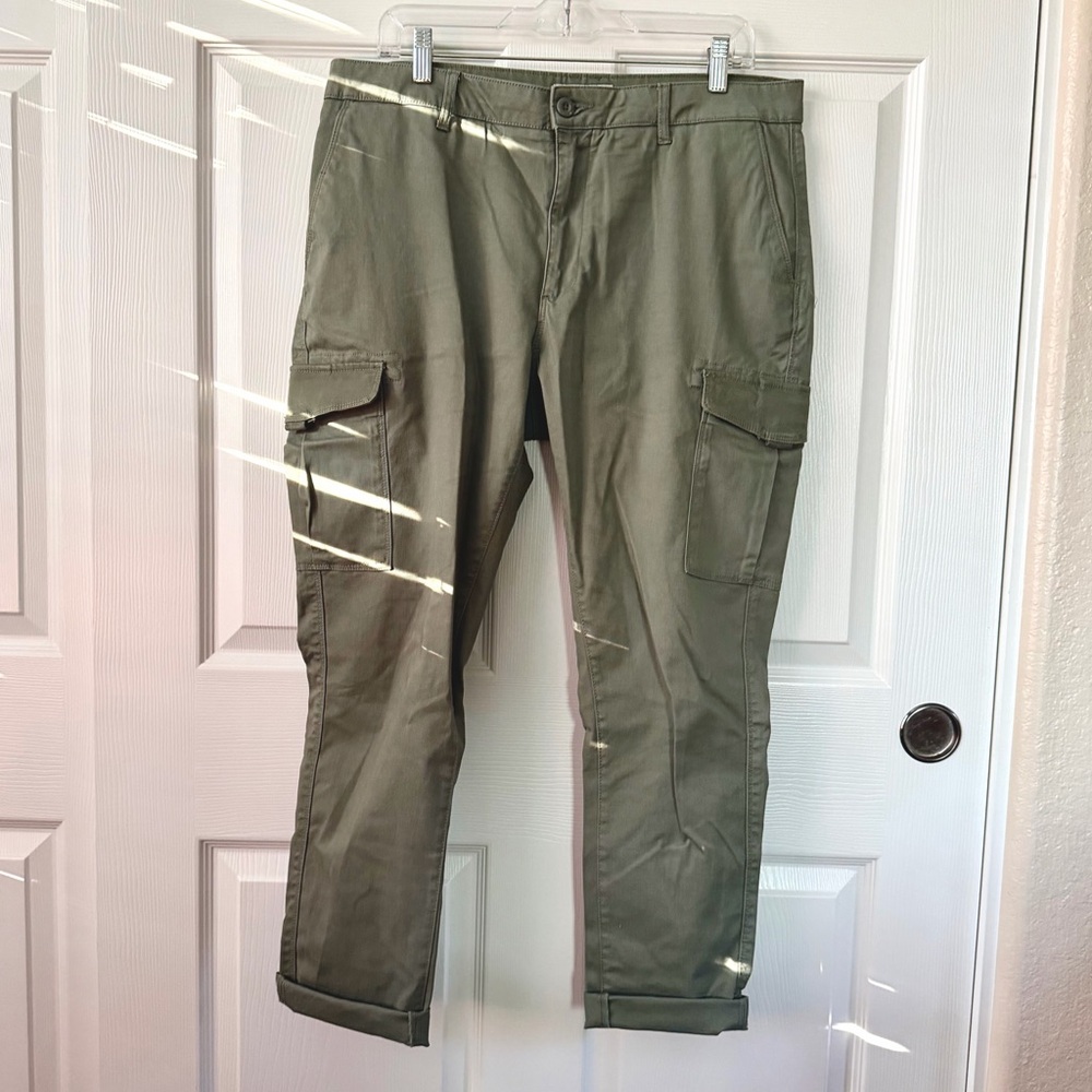 Denim & Flower Sage Cargo Pants
